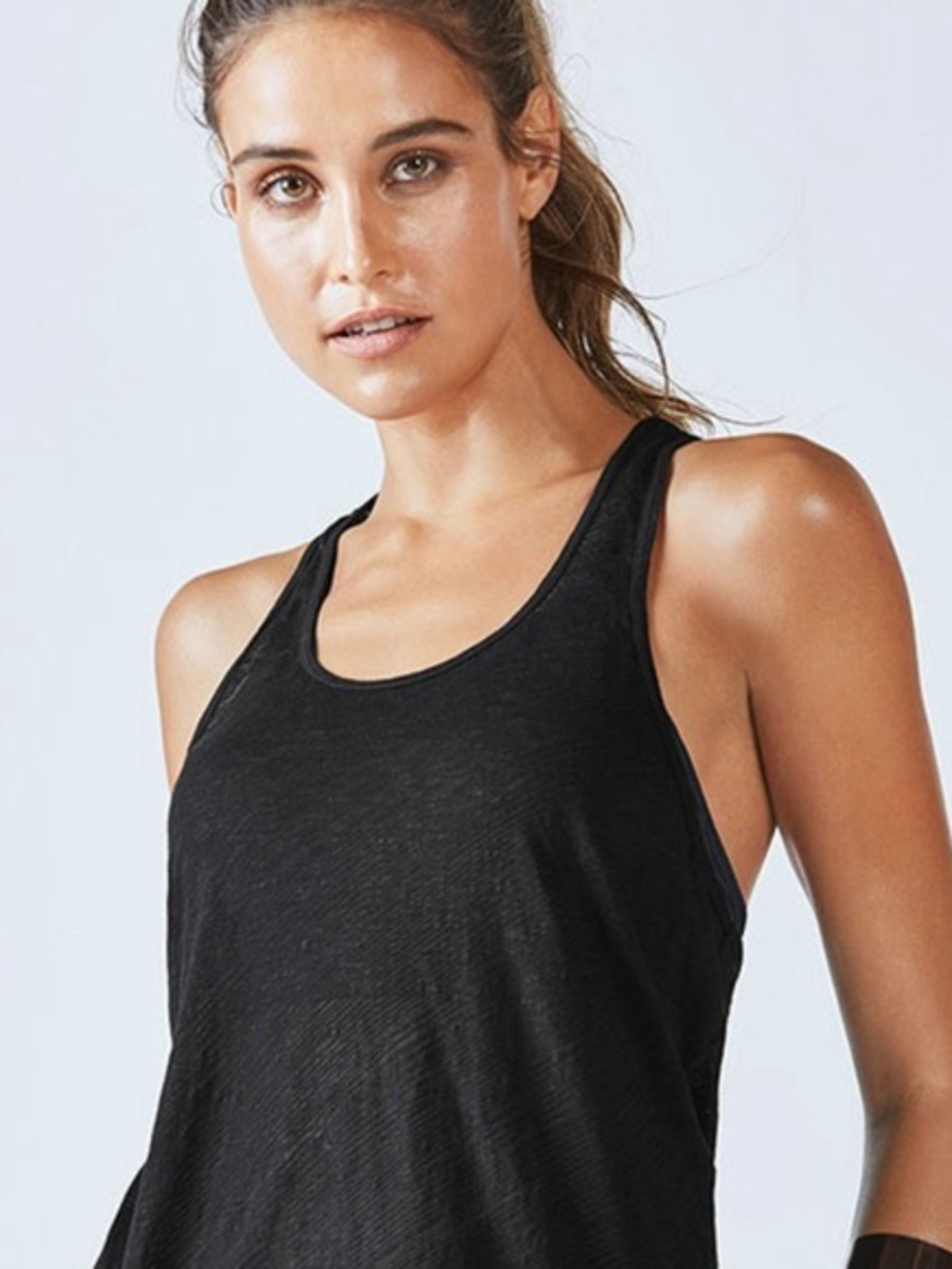 Athleta Black Racerback Tank Top